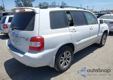 2006 Toyota Highlander Hybrid Limited V6 from USA, damaged, VIN JTEDW21A060015587